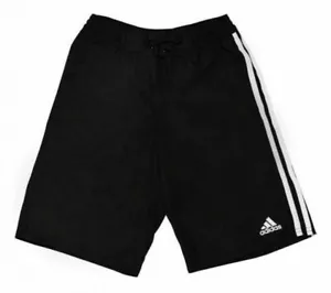 NEW! Adidas Boy's Swim Trunk Shorts Black w/3-Stripe CLOSEOUTS Size: Age 7/8 (S) - Picture 1 of 2