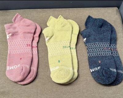 Bombas 3-Pack унисекс лодыжки многоцветный носки средний новый с Ярлыками - Изображение 1 из 4