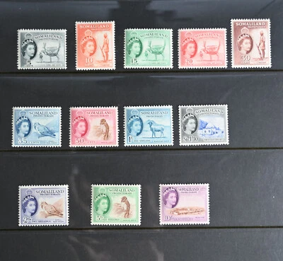 Somaliland Scott # 128-138 Complete Set VF OG LH British Colony Stamps Cat $144 - Image 1 of 2