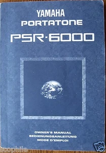 Yamaha PSR-6000 Keyboard Workstation Original Owner's Manual Book, Very Large - Picture 1 of 4