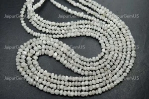 Cuentas de 8 pulgadas de cadena AAA 100 % genuino diamante blanco elegante tamaño 3-5 mm - Imagen 1 de 5