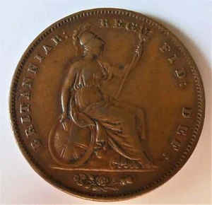 Queen Victoria English Penny - Picture 1 of 6