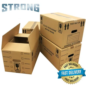  NEW 20 X LARGE DOUBLE WALL Cardboard House Moving Boxes - Removal Packing box - Picture 1 of 3