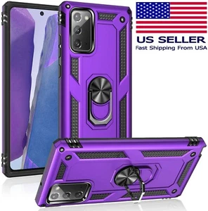 Resistente Funda púrpura de grado militar para Samsung Galaxy S20 + Plus anillo y soporte trasero - Imagen 1 de 6