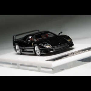 SCM 1:64 Ferrari F40 Light Weight Ver. Limited Diecast Car Model Daytona Black - Bild 1 von 3