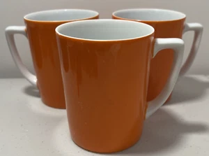Coffee Cups Burnt Orange MOC Made in Japan QTY 3 - Picture 1 of 10