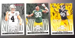 (3) 2020 Rookies & Stars Ovations T.J. Watt, Aaron Jones, Derek Carr quasi nuovo-gioco perfetto come nuovo - Foto 1 di 1