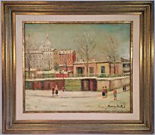 Listed French Artist Maurice Utrillo (1883-1955) Signed Oil On Canvas