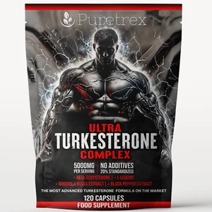 Turkesterone Complex 5000mg | 120 Caps | Strength, Peak Muscle Growth, Recovery - Picture 1 of 6