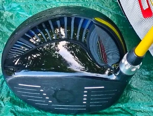 Rare Nike Mach Speed Black 10.5* STR8-Fit Driver UST Axivcore stiff w/ Headcover - Picture 1 of 9