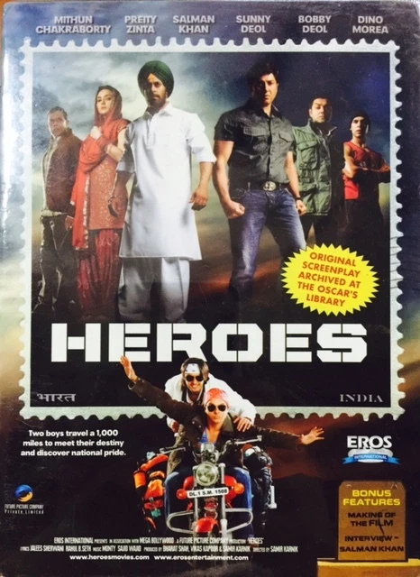 HEROES DVD - SALMAN KHAN, SOHAIL KHAN - BOLLYWOOD MOVIE DVD (REGION FREE) (SUBS) - Image 1 of 1