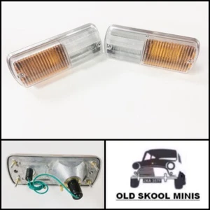 CLASSIC MINI CLUBMAN FRONT INDICATOR LAMP UNIT PAIR 1275GT ESTATE SIDE 5G10/5H10 - Picture 1 of 1