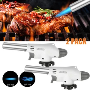 2Pack Kitchen Chef Blow Torches Butane Lighter Cooking Baking Food Flame Torches - Picture 1 of 15