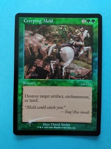 FOLIE! 🌳Creeping Mold🌳 Arena Promo MTG || NM/Unbespielt || Aktuelle Bilder!!! - Bild 1 von 4