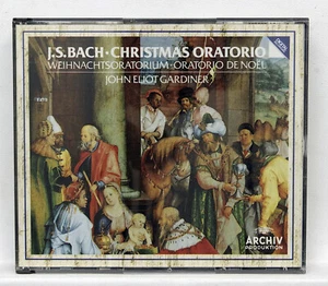 GARDINER, VON OTTER ⸺ JS BACH christmas oratorio ⸺ ARCHIV 2xCDs full silver NM - Picture 1 of 2