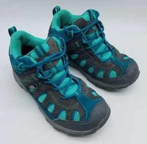 Merrell Chameleon Boy's Size 13.5 Waterproof Hiking Boots Teal Gray - Picture 1 of 12