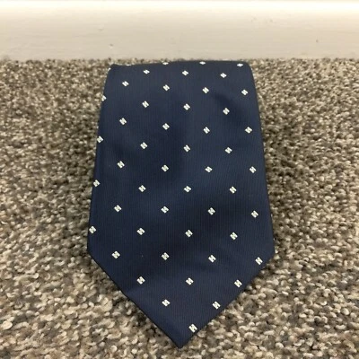 Corbata Louis Vuitton 100 % seda azul marino geométrica 57,5 L 4 W Foto 1 de 4