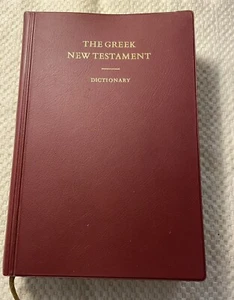 The Greek New Testament Dictionary (Vinyl, 1975)Pub. By United Bible Societies! - Picture 1 of 5