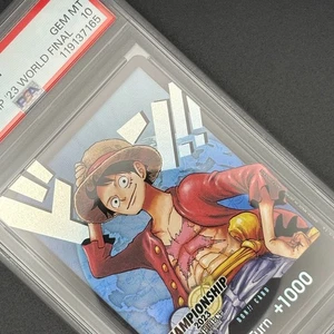 PSA 10 2024 ONE PIECE PROMO CHAMPIONSHIP 23 WORLD FINAL MONKEY D LUFFY DON! CARD - Picture 1 of 15