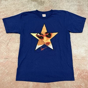 Vintage Y2K Supreme SS08 Lolita Graphic Tee Shirt Blue Size Large Authentic - Picture 1 of 7