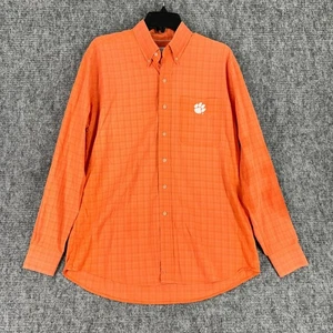 Clemson Tigers Button Down Shirt M University Academia Ivy Prep School Formal - Picture 1 of 9