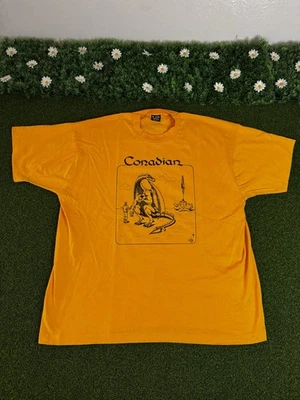 Camiseta De Colección 1994 52nd Conadian World Science Fiction Dragon XXL Amarilla RARA Foto 1 de 4
