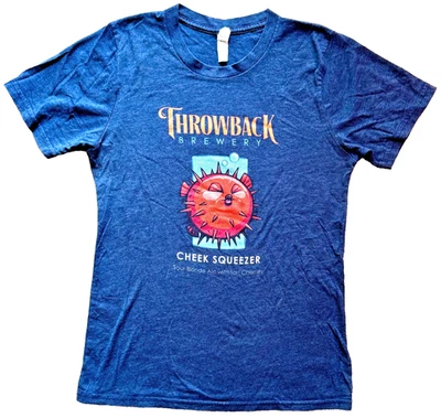Throwback Brewery "Not These Cheeks" T-Shirt Beer Micro Brew Sour Beer Small - Image 1 of 4