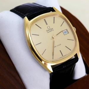 Omega De Ville Quartz Wristwatch Antique Junk, Unworking, Cleaned - Picture 1 of 10