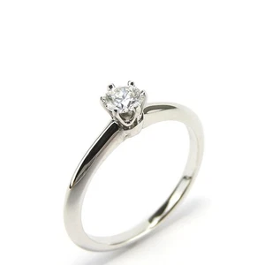 USADO TIFFANY & Co. Anillo US 5,5 Pt950 platino/diamante 3,2 g platino... - Imagen 1 de 12