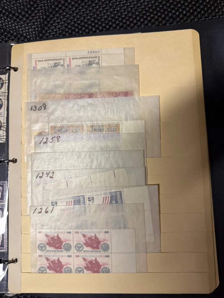 Lote de colección de estampillas postales de Estados Unidos - hojas y bloques como nuevos Foto 1 de 4