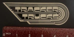 TRACKER TRUCKS OG 80’s Black & White Sticker/Decal - Picture 1 of 3