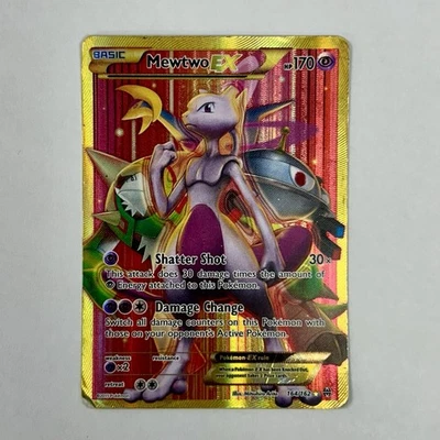 Pokemon TCG XY Breakthrough Mewtwo EX 164/162 Full Art Secret Rare Played PSA 1❓ - Image 1 of 2