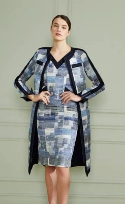 Vestido recto de tweed con retazos Anya Boucle Collection nuevo con etiquetas 115561 4 Foto 1 de 4