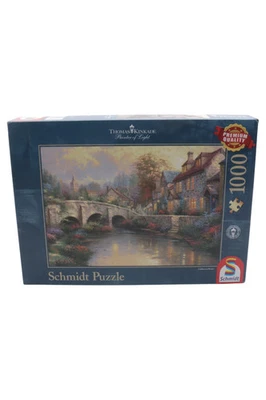 Schmidt Spiele Thomas Kinkade: Il vecchio ponte- Puzzle da 1.000 pezzi - Immagine 1 di 4