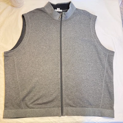 Tommy Bahama классический двусторонний хлопок вязаный серый жилет мужской 4XLT большой и высокий подготовительный - Изображение 1 из 4