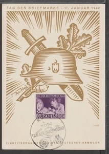 ✔️ DEUTSCHLAND 3. Reich 2. Weltkrieg Sonderstempel SELTENE POSTKARTE - Bild 1 von 1