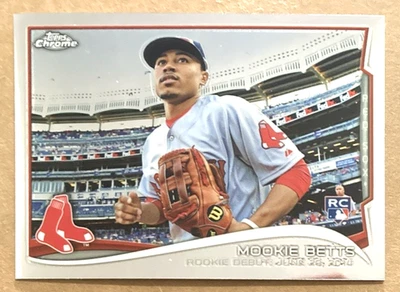 2014 Topps Chrome Update Mookie Betts Rookie #MB-46 NM Rookie Debut - Image 1 of 2