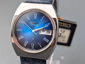 Seiko Chariot 2409-0020 Roman Blue Dial Automatik Herrenuhr Vintage von 1973 - Bild 1 von 23
