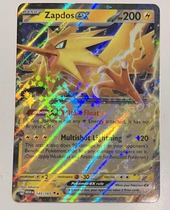 Pokemon Zapdos ex 145/165 Scarlet & Violet 151 Double Rare HOLO TCG NM - Picture 1 of 1