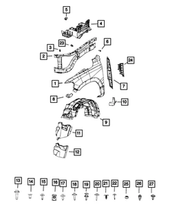 Genuine Mopar Battery Tray 68443425AD - Picture 1 of 3