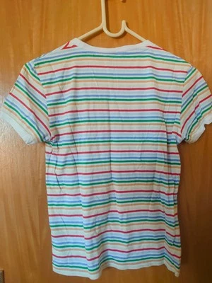 Jack Wills Women's/Teens Stripe Fitted Soft T-shirt Size 6 Very Good Condition - Image 1 of 4