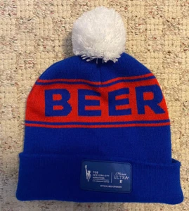 SELTENE New York City NYC Marathon "I LIKE BEER" Strickmütze Mich Ultra Sponsor - Bild 1 von 4