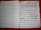  partition manuscrite air d'opéra violon basse alto 19 eme siècle 