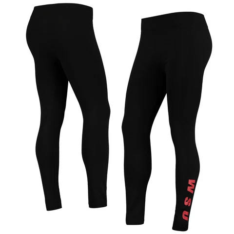 Women's ZooZatz Black Washington State Cougars 2.0 Leggings Cover