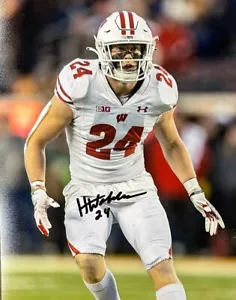 Foto firmada por Badgers Safety Hunter Wohler Wisconsin 8x10 #2 AUTO - Imagen 1 de 1