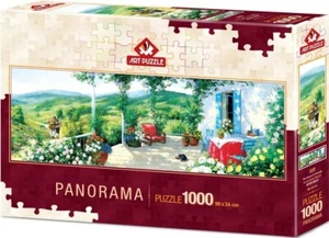 NEW Art Puzzle Jigsaw Puzzle 1000 Pieces Panorama 5349 The Guest In Veranda - Picture 1 of 2