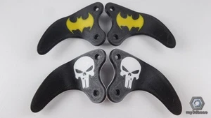 Kunststoff PS4 Paddles SHARK INTEGRAL; Batman, Punisher... - Picture 1 of 3