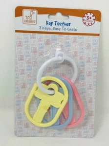 Teether key Baby Infant Rattle Toy 3 Months Plus Easy Grasp BPA Free - Picture 1 of 1