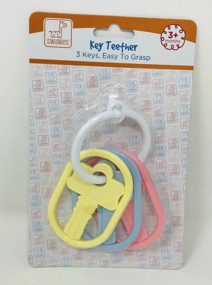 Teether key Baby Infant Rattle Toy 3 Months Plus Easy Grasp BPA Free - Image 1 of 1
