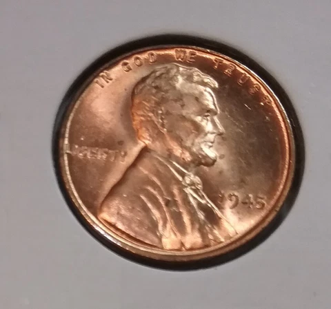 1945 Lincoln Wheat Cent  P - BU - Uncirculated Cover